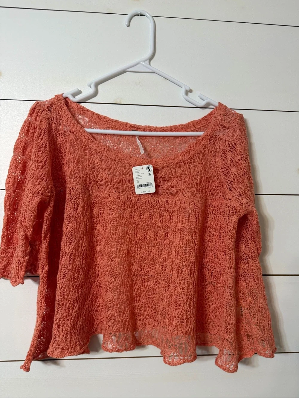 Free People Moonstruck Babydoll Blouse Size M NWT